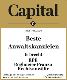 Beste Kanzlei im Erbrecht laut Capital