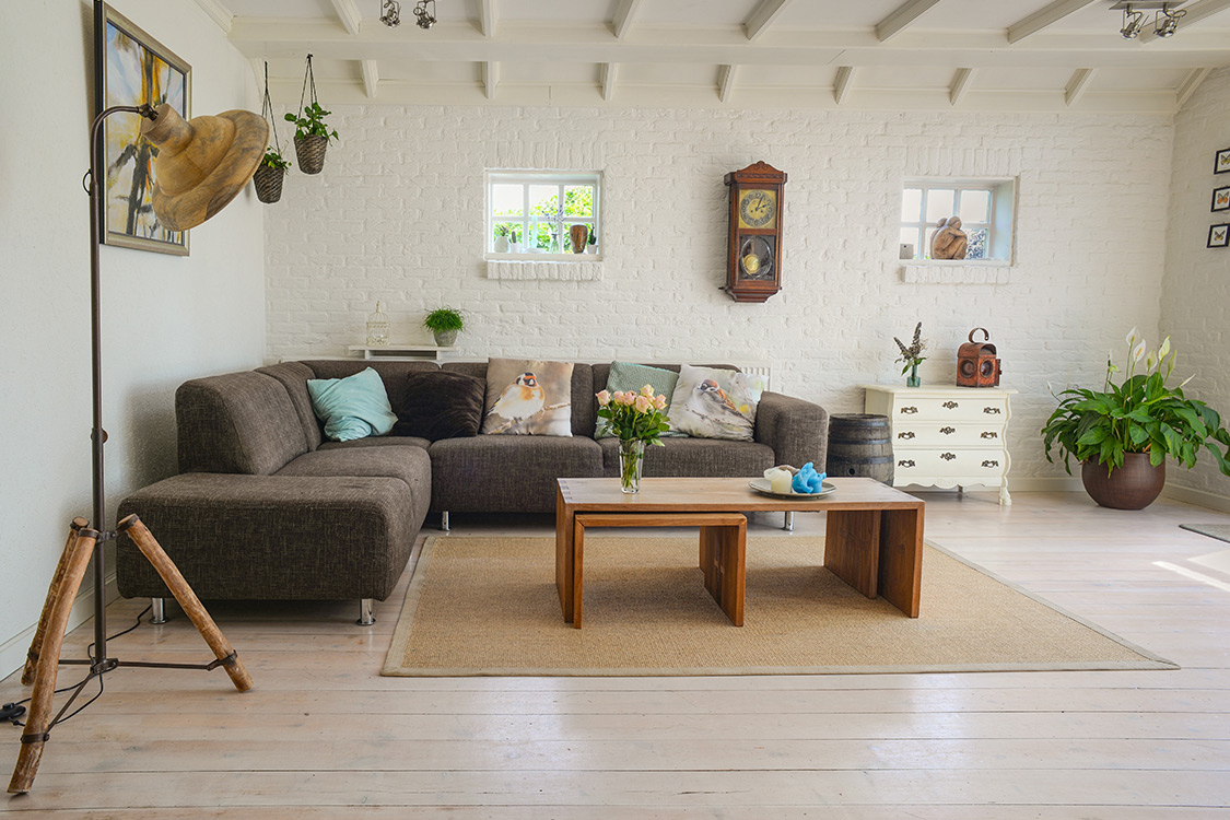 Schönes Wohnzimmer im Eigenheim