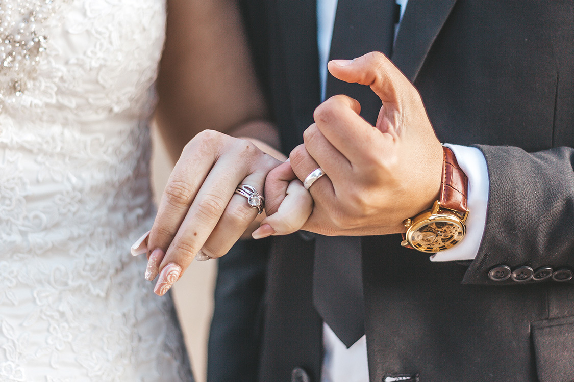 Ehepaar ist frisch Verheiraten