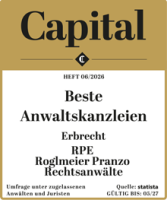 Capital – Beste Kanzleien im Erbrecht