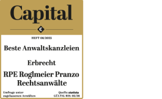 RPE unter Deutschlands besten Anwaltskanzleien für Erbrecht